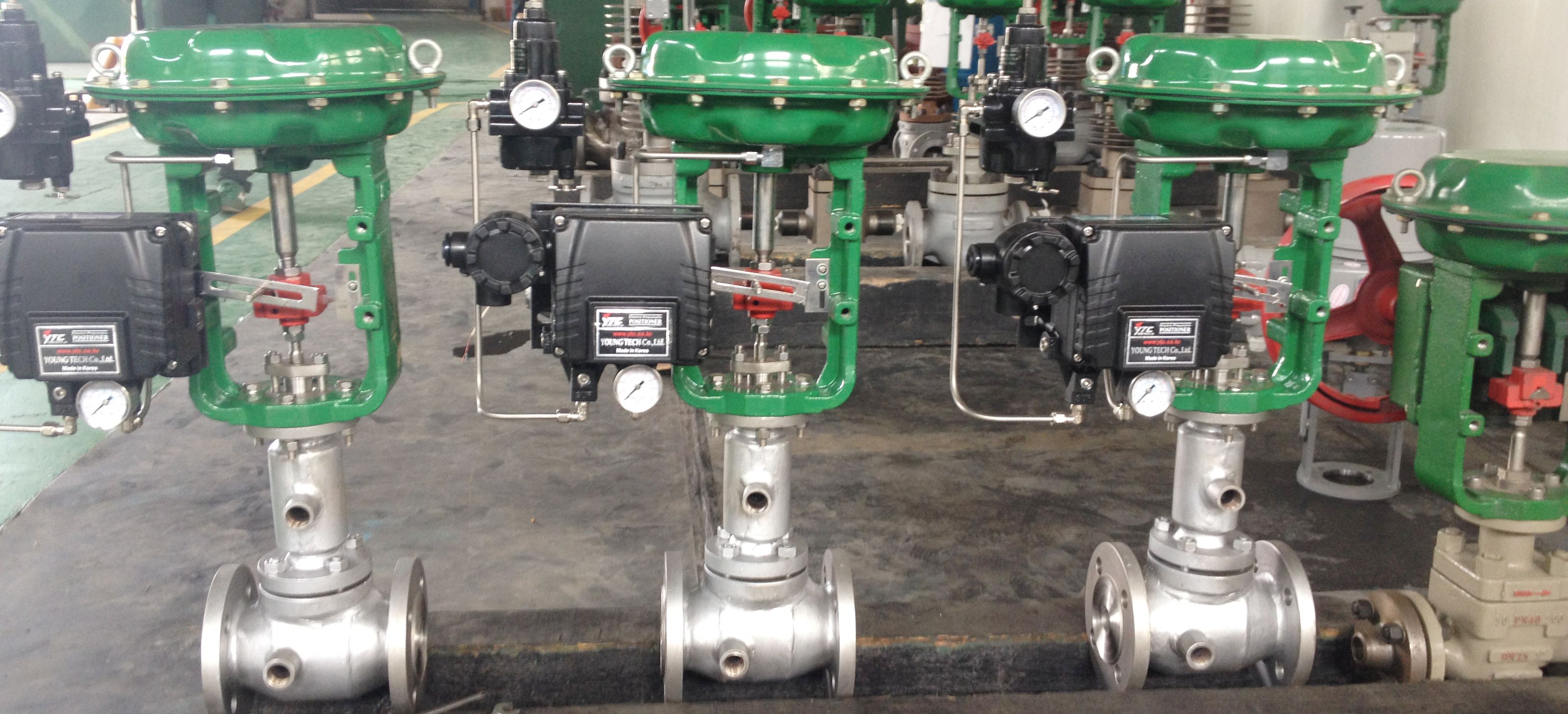 Pneumatic steam jacketed control valve