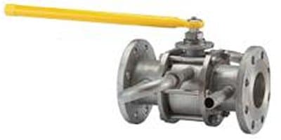 three-piece jacketed ball valve