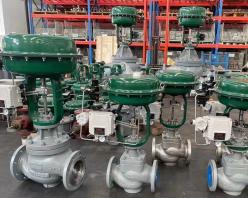 Pneumatic globe control valve